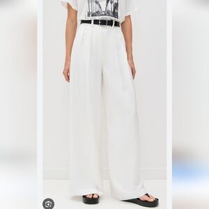 Anine Bing Carrie White Trouser Pants Size 26